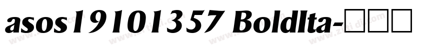 asos19101357 BoldIta字体转换
